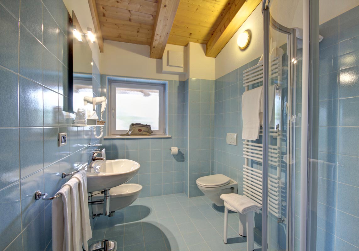 Hotel Des Alpes - przykładowa łazienka