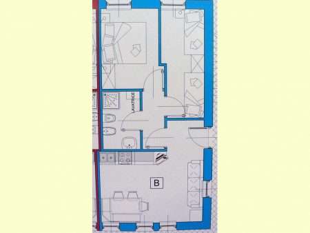 Apartament numer B - plan