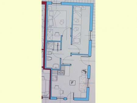 Apartament numer F - plan