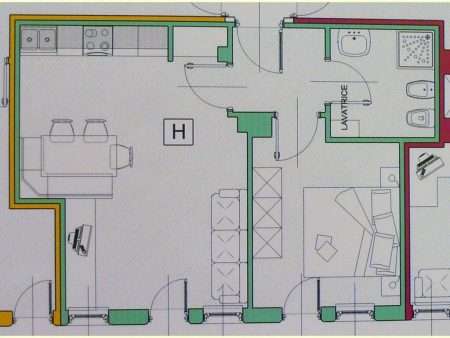 Apartament numer H - plan