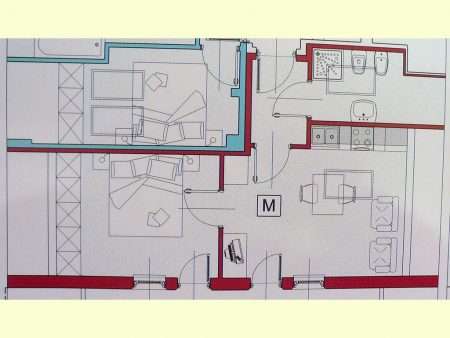 Apartament numer M - plan