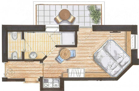 Color Home Suite Apartments - Studio, Dwuosobowe studio